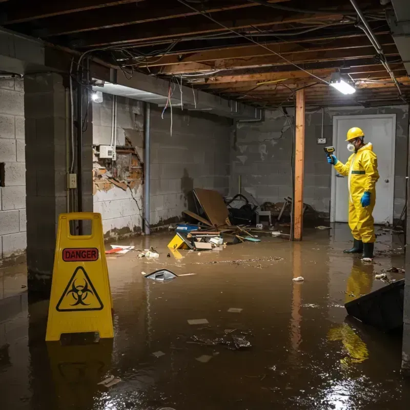 Flooded Basement Electrical Hazard in Los Alamos County, NM Property